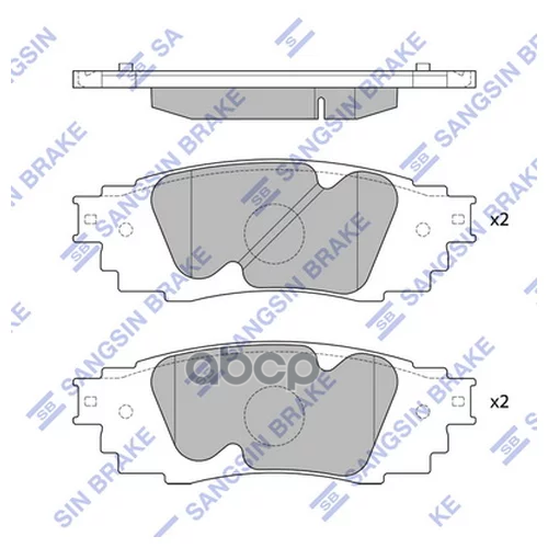 Колодки задние SANGSIN BRAKE SP4091